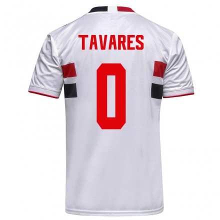 Homme Football Maillot Junior Tavares #0 Blanche Tenues Domicile 2021/22 T-shirt