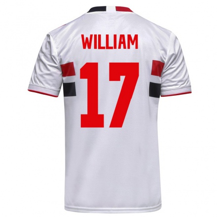 Homme Football Maillot William #17 Blanche Tenues Domicile 2021/22 T-shirt
