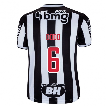 Homme Football Maillot Dodo #6 Blanc Noir Tenues Domicile 2021/22 T-shirt