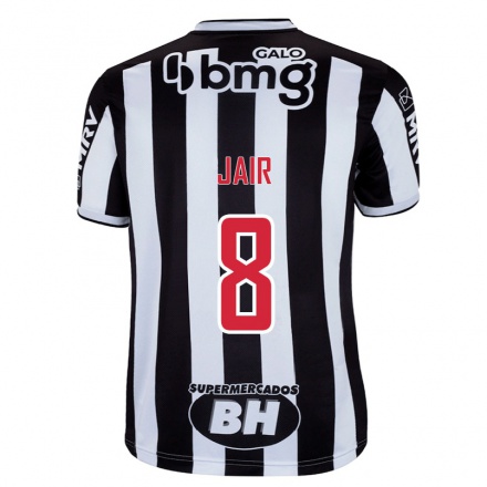 Homme Football Maillot Jair #8 Blanc Noir Tenues Domicile 2021/22 T-shirt