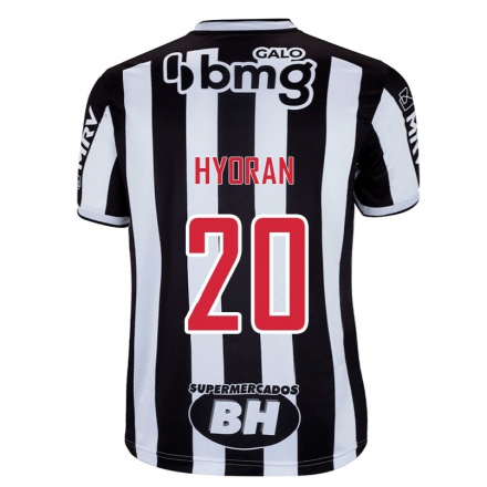 Homme Football Maillot Hyoran #20 Blanc Noir Tenues Domicile 2021/22 T-shirt