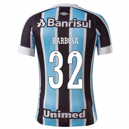 Homme Football Maillot Diogo Barbosa #32 Bleu Noir Tenues Domicile 2021/22 T-Shirt