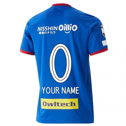 Homme Football Maillot Votre Nom #0 Bleu Tenues Domicile 2021/22 T-shirt