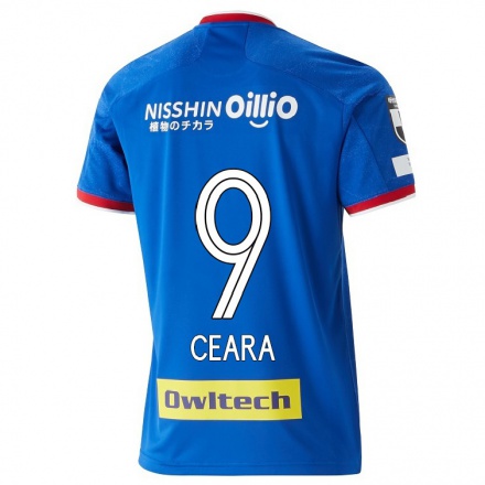 Homme Football Maillot Leo Ceara #9 Bleu Tenues Domicile 2021/22 T-shirt