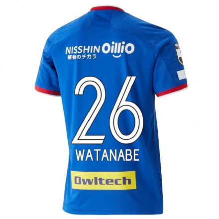 Homme Football Maillot Kota Watanabe #26 Bleu Tenues Domicile 2021/22 T-shirt