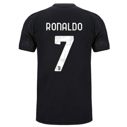 Homme Football Maillot Cristiano Ronaldo #7 Le Noir Tenues Extérieur 2021/22 T-Shirt