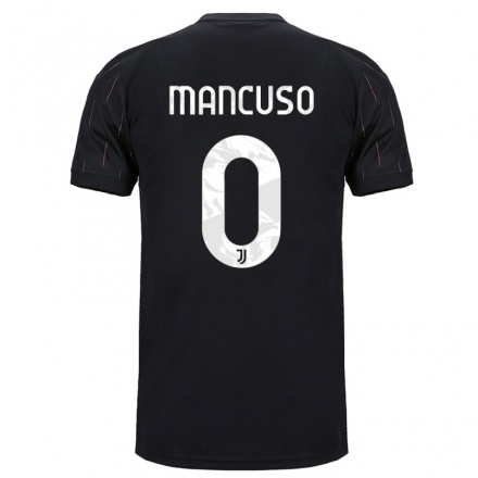 Homme Football Maillot Giulia Mancuso #0 Le Noir Tenues Extérieur 2021/22 T-Shirt
