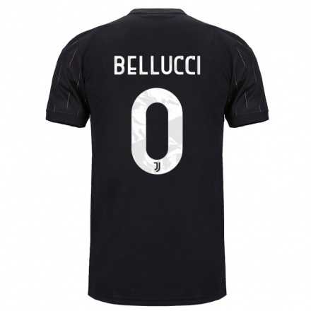Homme Football Maillot Melissa Bellucci #0 Le Noir Tenues Extérieur 2021/22 T-shirt