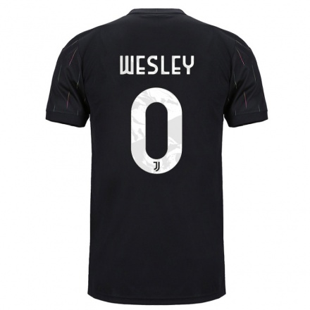 Homme Football Maillot Wesley #0 Le Noir Tenues Extérieur 2021/22 T-shirt