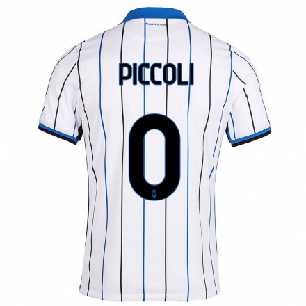 Homme Football Maillot Roberto Piccoli #0 Bleu Blanc Tenues Extérieur 2021/22 T-shirt