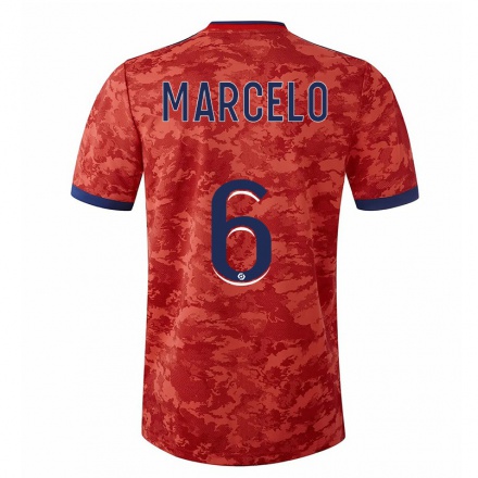 Homme Football Maillot Marcelo #6 Orange Tenues Extérieur 2021/22 T-Shirt