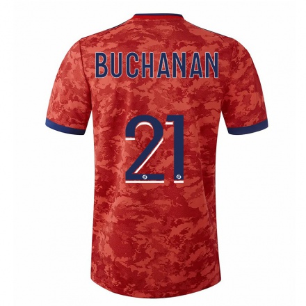 Homme Football Maillot Kadeisha Buchanan #21 Orange Tenues Extérieur 2021/22 T-shirt