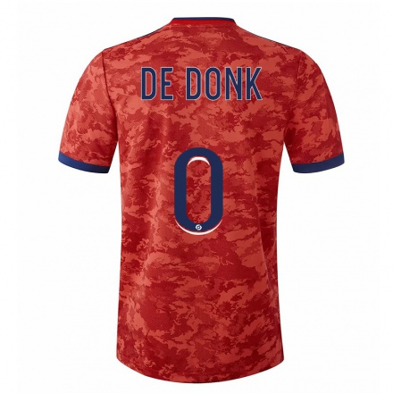 Homme Football Maillot Danielle Van De Donk #0 Orange Tenues Extérieur 2021/22 T-shirt