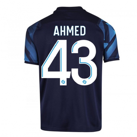 Homme Football Maillot Nassim Ahmed #43 Bleu Foncé Tenues Extérieur 2021/22 T-Shirt