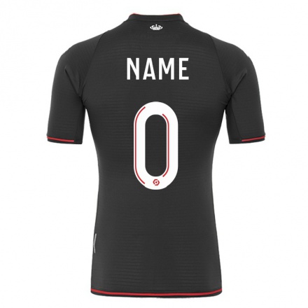 Homme Football Maillot Votre Nom #0 Le Noir Tenues Extérieur 2021/22 T-shirt