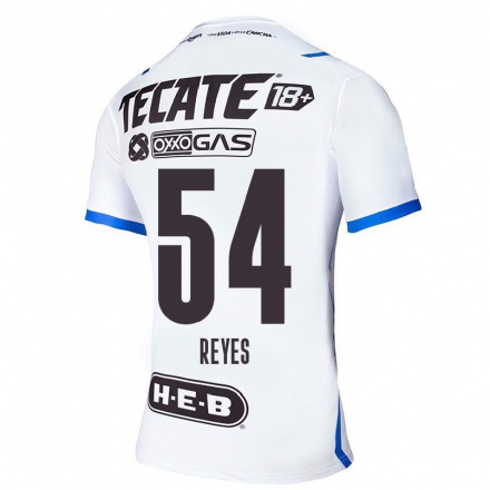 Homme Football Maillot Jacobo Reyes #54 Bleu Blanc Tenues Extérieur 2021/22 T-Shirt