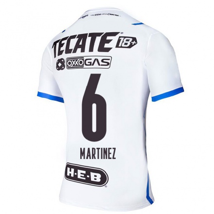 Homme Football Maillot Alejandra Martinez #6 Bleu Blanc Tenues Extérieur 2021/22 T-Shirt
