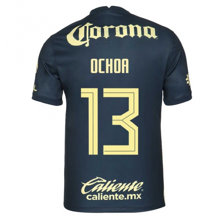 Homme Football Maillot Guillermo Ochoa #13 Bleu Marin Tenues Extérieur 2021/22 T-Shirt