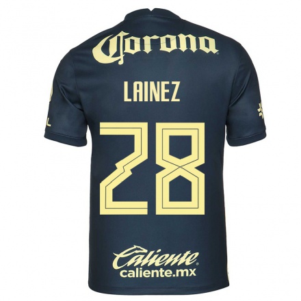 Homme Football Maillot Mauro Lainez #28 Bleu Marin Tenues Extérieur 2021/22 T-Shirt