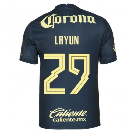 Homme Football Maillot Miguel Layun #29 Bleu Marin Tenues Extérieur 2021/22 T-Shirt