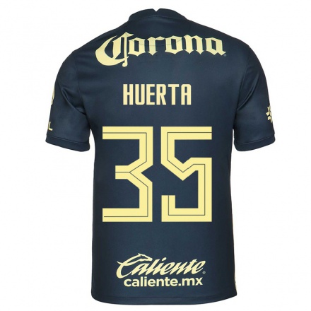 Homme Football Maillot Renata Huerta #35 Bleu Marin Tenues Extérieur 2021/22 T-Shirt