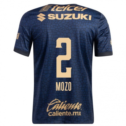 Homme Football Maillot Alan Mozo #2 Bleu Marin Tenues Extérieur 2021/22 T-Shirt