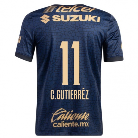 Homme Football Maillot Carlos Gutierrez #11 Bleu Marin Tenues Extérieur 2021/22 T-Shirt