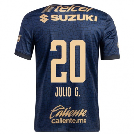 Homme Football Maillot Julio Gonzalez #20 Bleu Marin Tenues Extérieur 2021/22 T-Shirt