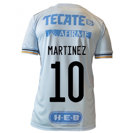 Homme Football Maillot Katty Martinez #10 Bleu Clair Tenues Extérieur 2021/22 T-Shirt