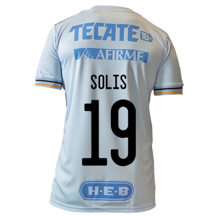 Homme Football Maillot Blanca Solis #19 Bleu Clair Tenues Extérieur 2021/22 T-Shirt