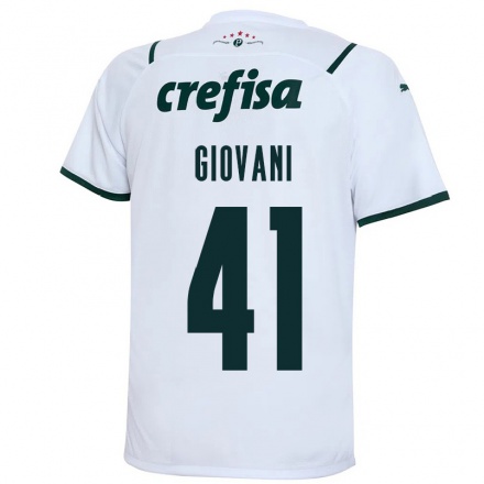 Homme Football Maillot Giovani #41 Blanche Tenues Extérieur 2021/22 T-Shirt