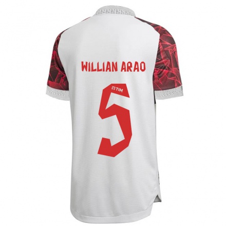 Homme Football Maillot Willian Arao #5 Blanche Tenues Extérieur 2021/22 T-Shirt