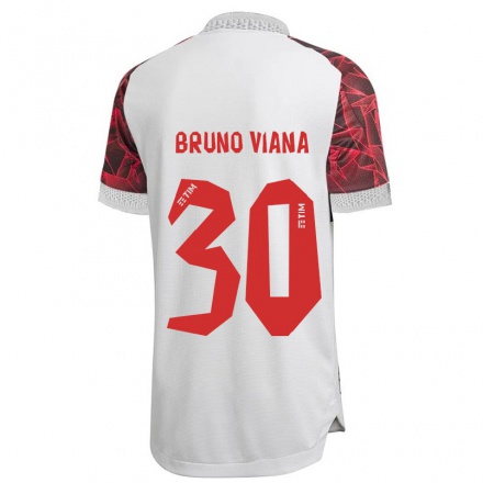 Homme Football Maillot Bruno Viana #30 Blanche Tenues Extérieur 2021/22 T-Shirt