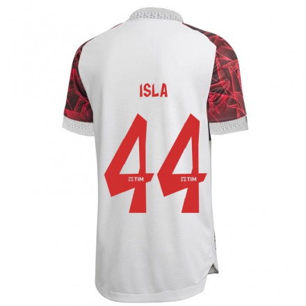 Homme Football Maillot Mauricio Isla #44 Blanche Tenues Extérieur 2021/22 T-Shirt