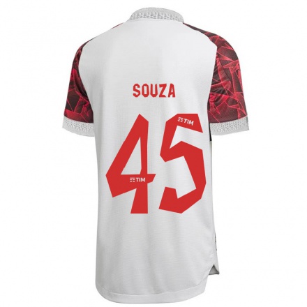 Homme Football Maillot Hugo Souza #45 Blanche Tenues Extérieur 2021/22 T-Shirt