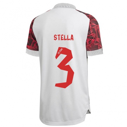 Homme Football Maillot Stella #3 Blanche Tenues Extérieur 2021/22 T-Shirt