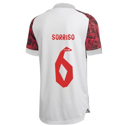 Homme Football Maillot Debora Sorriso #6 Blanche Tenues Extérieur 2021/22 T-Shirt