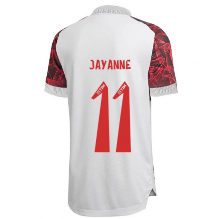 Homme Football Maillot Jayanne #11 Blanche Tenues Extérieur 2021/22 T-Shirt