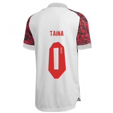 Homme Football Maillot Taina #0 Blanche Tenues Extérieur 2021/22 T-Shirt