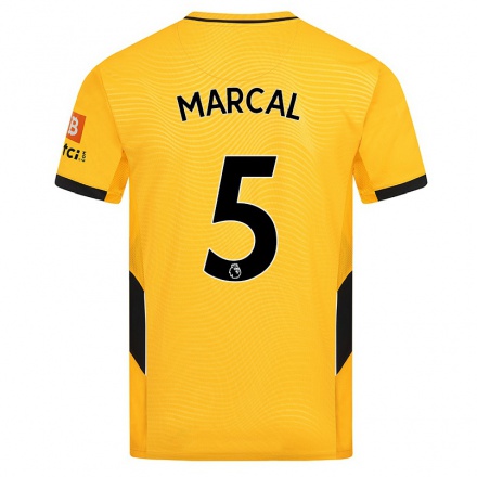 Homme Football Maillot Marcal #5 Jaune Tenues Domicile 2021/22 T-Shirt