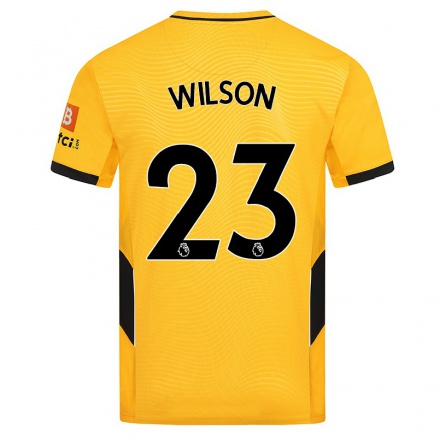 Homme Football Maillot Pip Wilson #23 Jaune Tenues Domicile 2021/22 T-Shirt