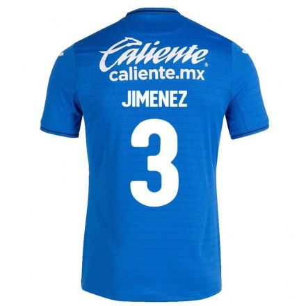 Homme Football Maillot Jaiber Jimenez #3 Bleu Foncé Tenues Domicile 2021/22 T-Shirt