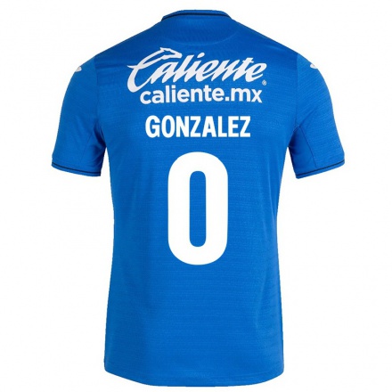 Homme Football Maillot Alejandro Gonzalez #0 Bleu Foncé Tenues Domicile 2021/22 T-Shirt