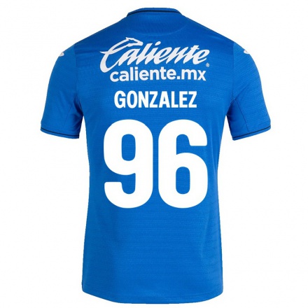 Homme Football Maillot Sergio Gonzalez #96 Bleu Foncé Tenues Domicile 2021/22 T-Shirt