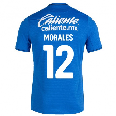Homme Football Maillot Karla Morales #12 Bleu Foncé Tenues Domicile 2021/22 T-Shirt