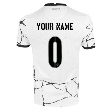Homme Football Maillot Votre Nom #0 Blanche Tenues Domicile 2021/22 T-shirt