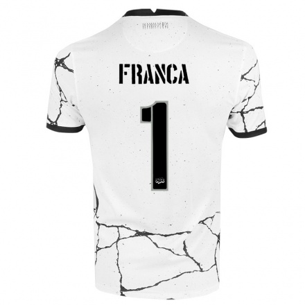 Homme Football Maillot Caique Franca #1 Blanche Tenues Domicile 2021/22 T-shirt