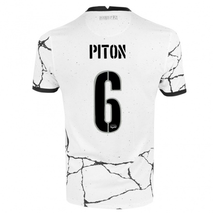 Homme Football Maillot Lucas Piton #6 Blanche Tenues Domicile 2021/22 T-shirt
