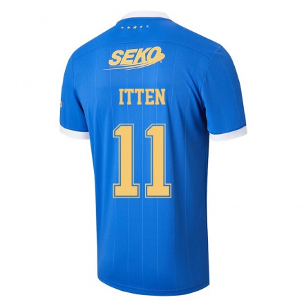 Homme Football Maillot Cedric Itten #11 Bleu Tenues Domicile 2021/22 T-shirt