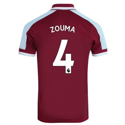 Homme Football Maillot Kurt Zouma #4 Bordeaux Tenues Domicile 2021/22 T-Shirt
